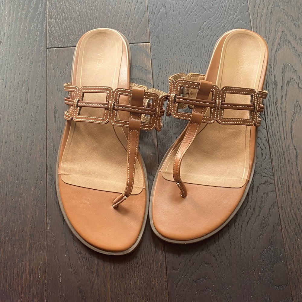 Vionic Alvara Tan Slide Sandals - Picture 2 of 7